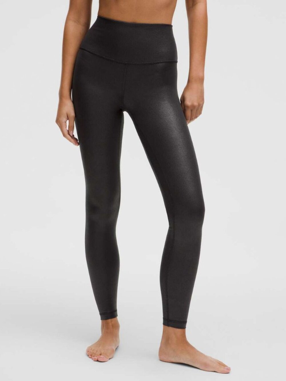 Lululemon Women's Align High-Rise Ribbed Pant 28" *Shine - Black